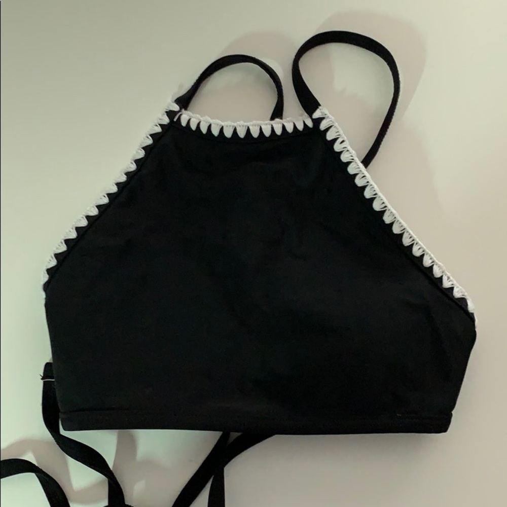 Aerie High Neck Halter Bikini Top